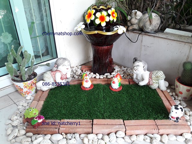 น้ำผุดน้ำล้นเสริมฮวงจุ้ยเสริมตัวเล็กตอไม้