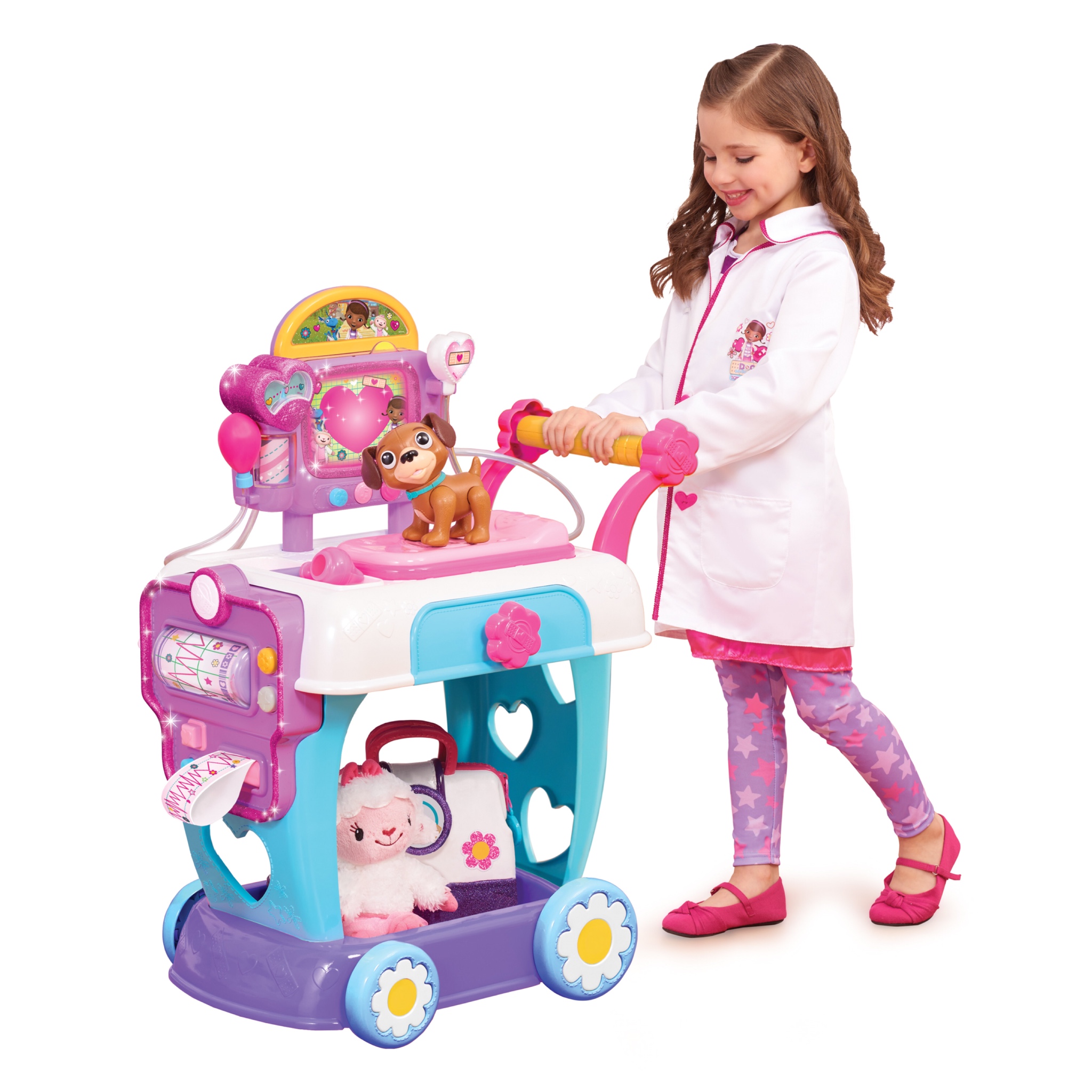 รถเข็นคุณหมอสุดน่ารัก Just Play Doc McStuffins Toy Hospital Care Cart