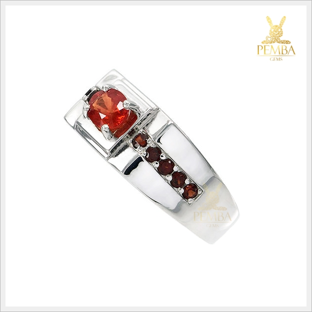 แหวนออเร้นท์แซฟไฟร์(ซองเจีย) ใส่เสริมเพิ่มความมั่นใจ แหวนพลอยแท้