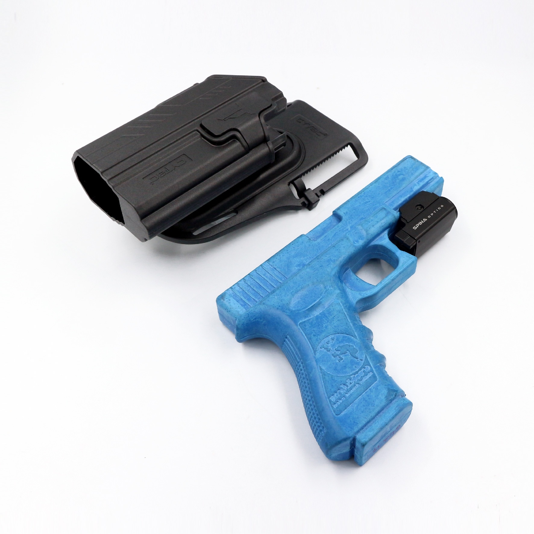 CYTAC thailand ซองพกนอก GLOCK 17 ติดไฟฉาย + เพลทลดต่ำ (ปลดล็อคนิ้วชี้)