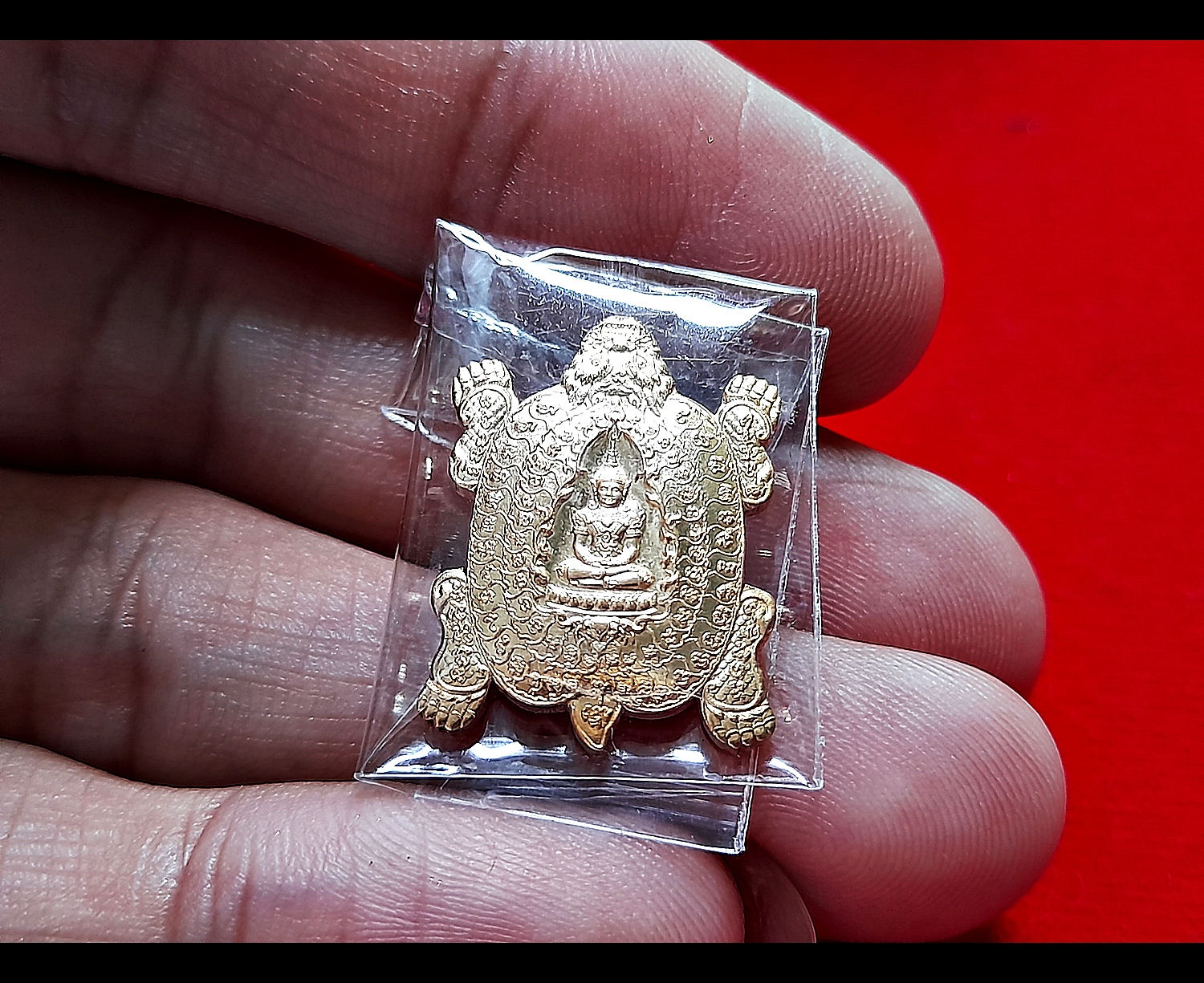 เหรียญสมเด็จองค์ปฐม ประทับ พญาเต่ามังกร หลัง ท้าวเวสสุวรรณ เนื้อทองทิพย์ ปี2564 #รับประกันแท้ - หลวงพ่อเล็ก วัดท่าขนุน