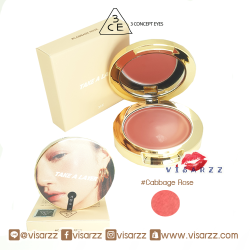 (# Cabbage Rose) 3CE Multi Pot คอลเลกชั่นใหม่ Take a Layer Collection ครีมบรัช 3in1 ทาได้ทั้งตา ปาก และแก้ม ให้ผิวดูเปล่งปลั่งสดใส ติดทนทั้งวัน พกตลับเดียวเกิดค่ะ