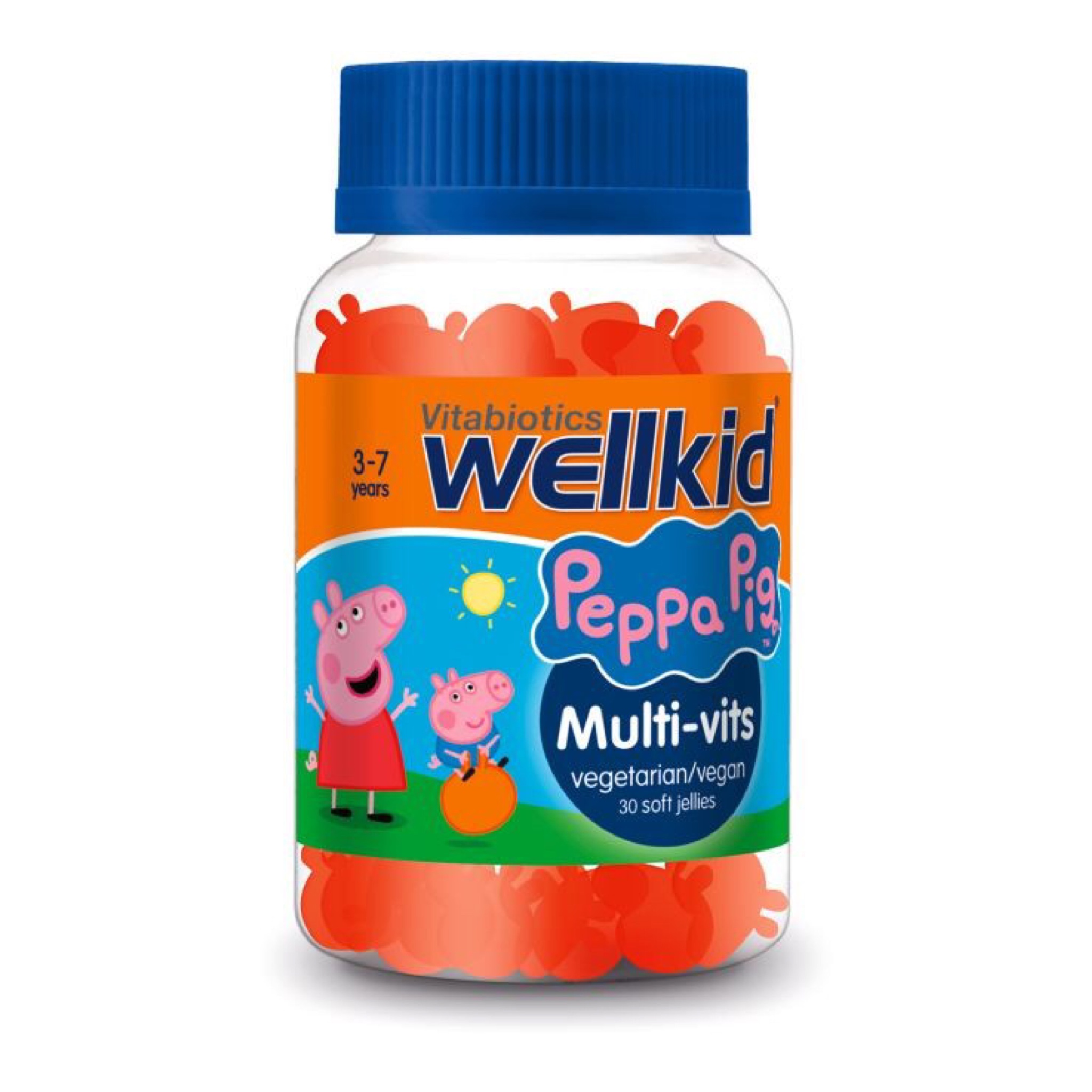 วิตามินรวมชนิดกัมมี่สำหรับเด็ก Vitabiotics Wellkid Peppa Pig Multi-vits