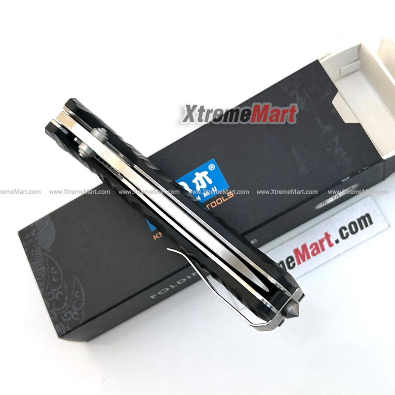 มีดพับ SANRENMU 1006-GB ด้าม G10 สีดำ จุดหมุนระบบตลับลูกปืน(Ball Bearing) เปิด-ปิด ลื่นมาก