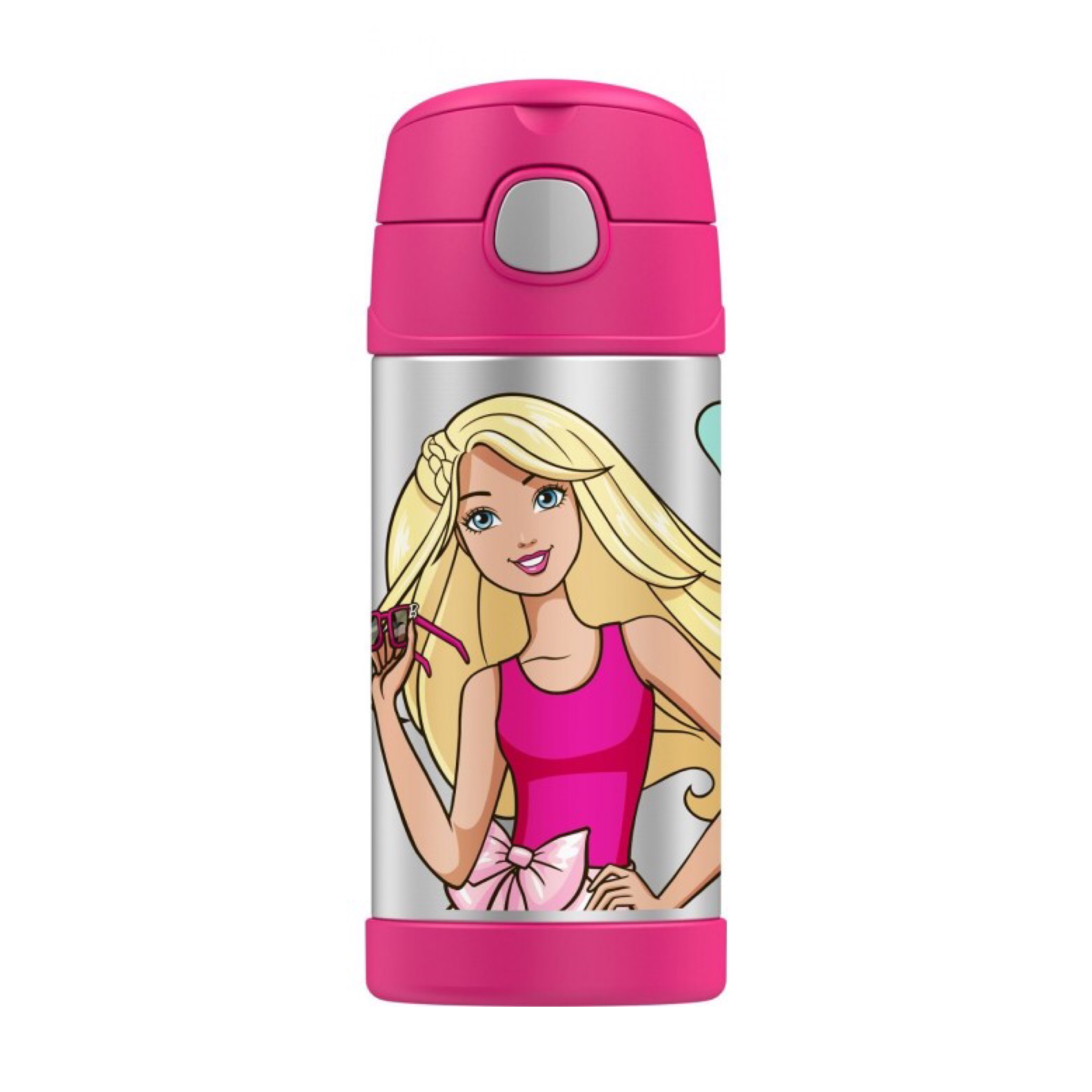 กระติกน้ำสเตนเลสรักษาอุณหภูมิ Thermos Barbie FUNtainer Vacuum Insulated Stainless Steel Bottle 12OZ