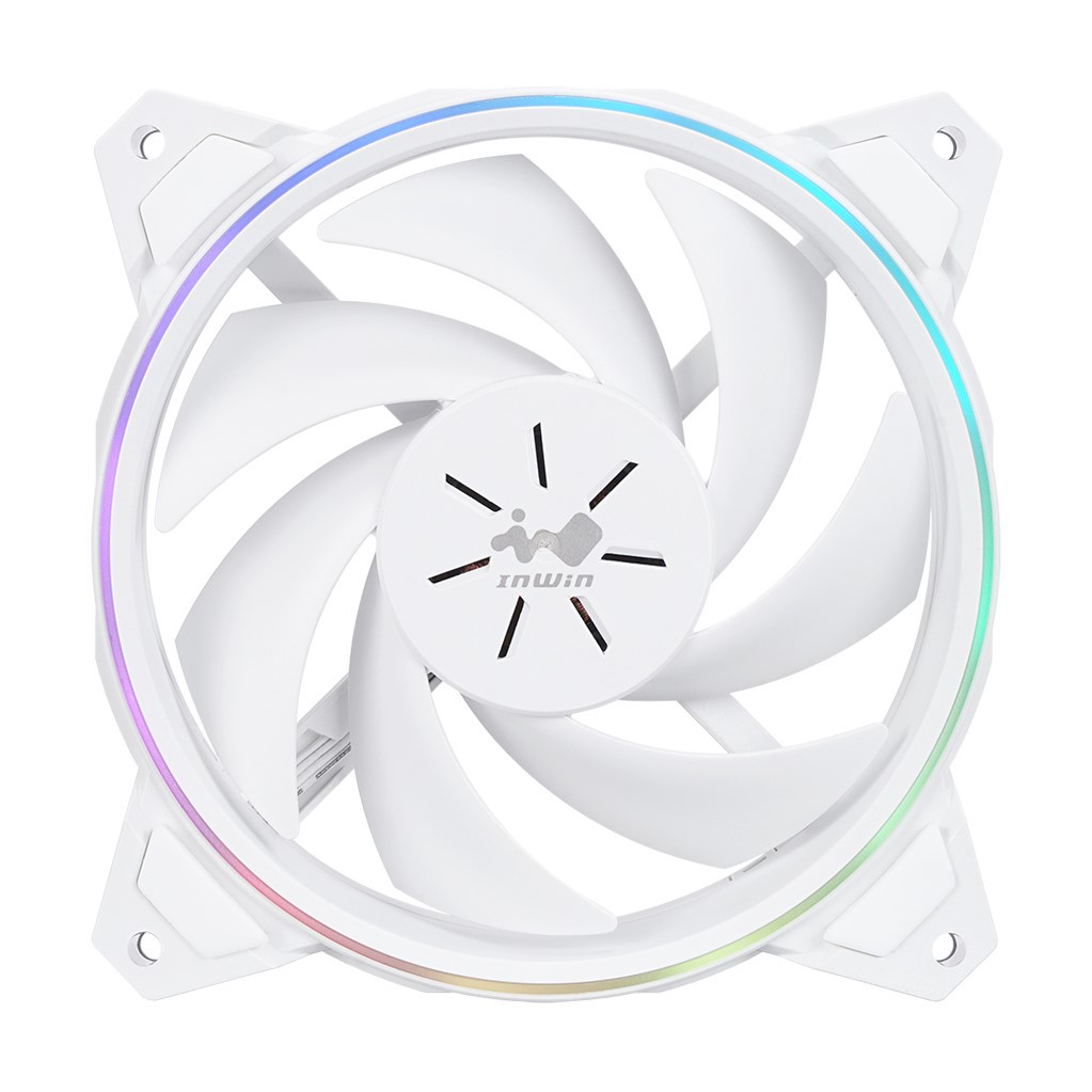 InWin Sirius Pure ASP120 120mm PWM Fan Case ARGB WHITE #พัดลมเคสสีขาว