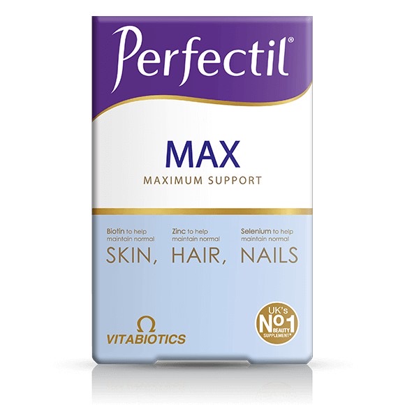 วิตามินบำรุงผิว เส้นผม และเล็บสูตรเข้มข้น Vitabiotics Perfectil Max