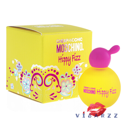 Moschino Cheap and Chic Hippy Fizz EDT 4.9mL กลิ่นหอมเย็นสดชื่น ให้ความรู้สึกสดใส พร้อมกลิ่นหวานๆ ของซิทรัสและ Floral นิดๆ มะนาว ราสเบอรี่ และแมกโนเลีย