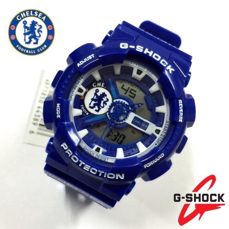 นาฬิกา G-Shock AAA รุ่น Chelsea สีนํ้าเงิน หน้าปัดนํ้าเงินสลับขาว 2 ระบบ ทน หาไม่ได้อีกแล้ว ถูกสุดๆ