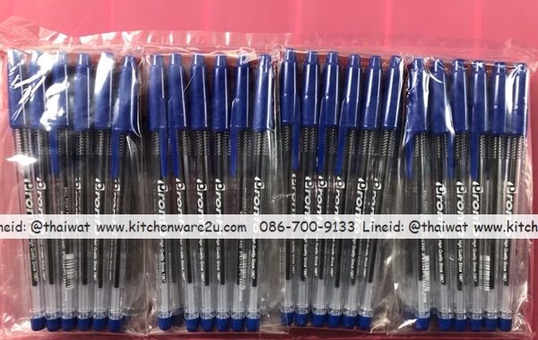 P07482 ปากกาน้ำเงิน แพค 6 (ราคาส่งต่อ 1 โหล: 12 ชุด) 180 บ/โหล เฉลี่ย 15 บาท