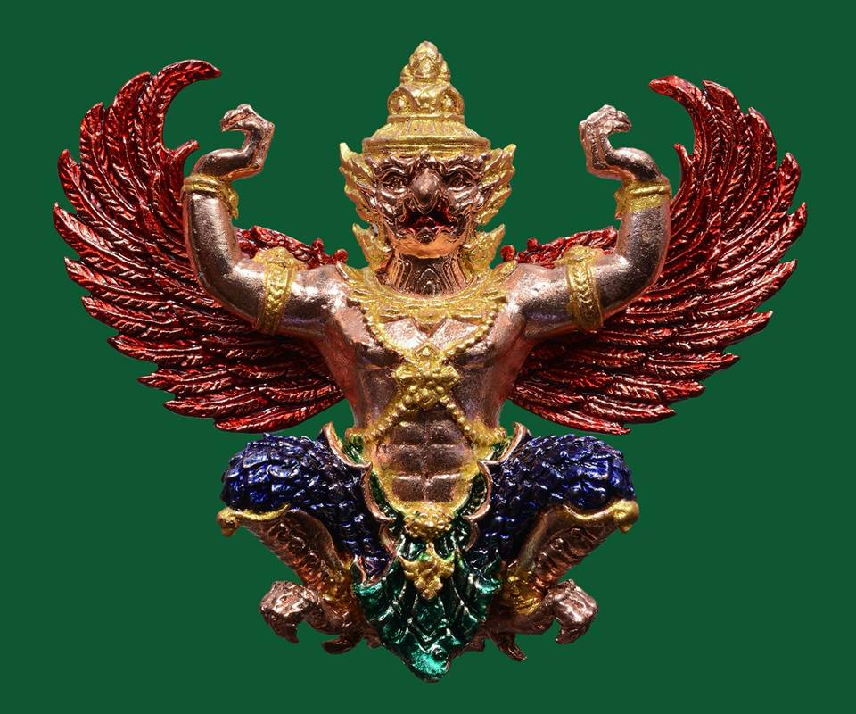 พญาครุฑ หลวงพ่อเขียว วัดห้วยเงาะ ปี2561 (พญาครุฑรุ่นที่๕)