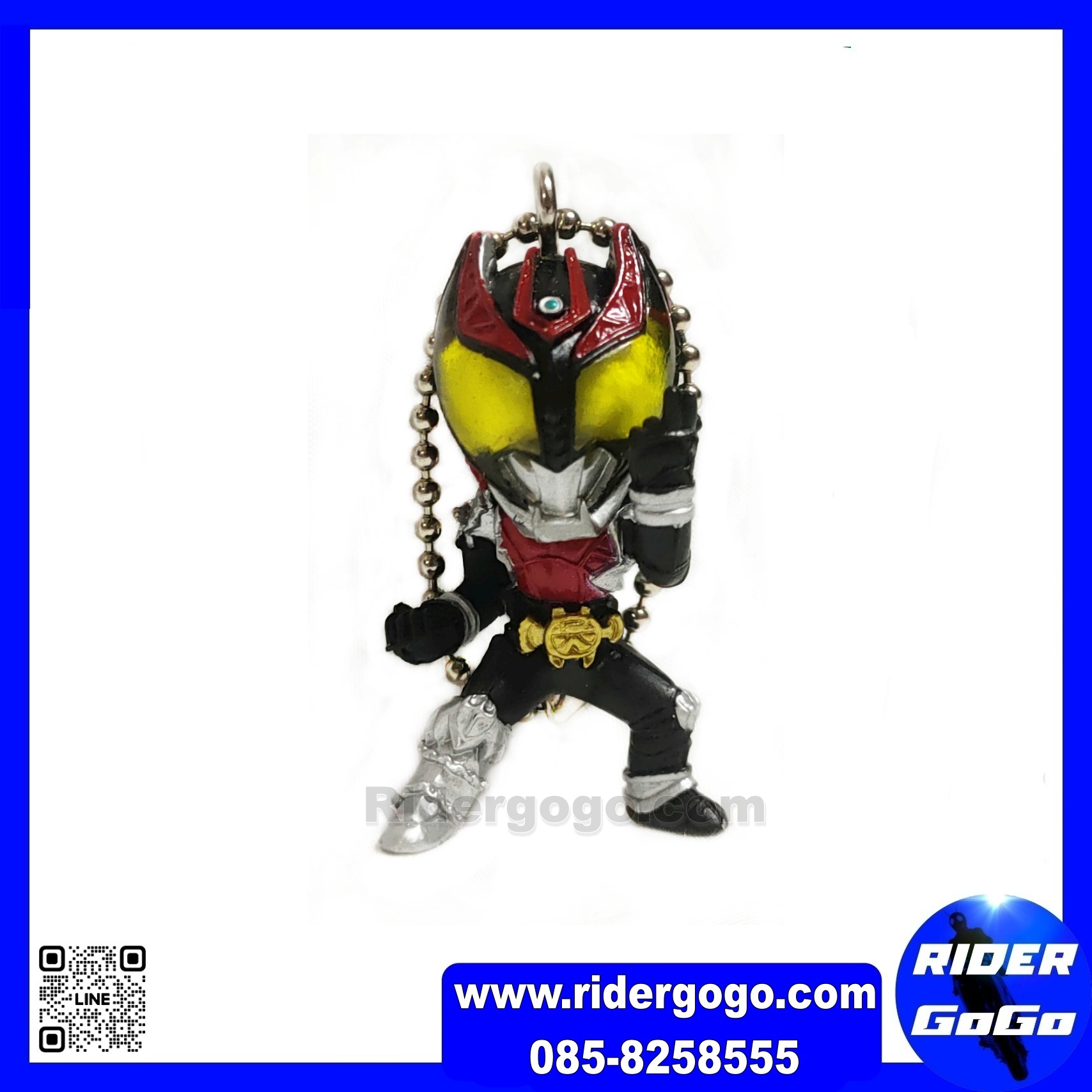 พวงกุญแจ มาสไรเดอร์ คิบะ คาเมนไรเดอร์ ไอ้มดแดง Masked Kamen Rider Kiva Keychain