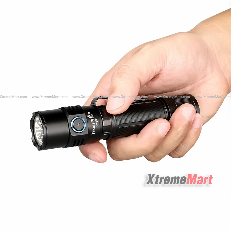 ไฟฉาย TrustFire T21R 2600 lumens flashlight Magnetic-Charging torch พร้อมแบตเตอรี่ 21700 และ สายชาร์จ ขนาดกะทัดรัดพอดีมือ