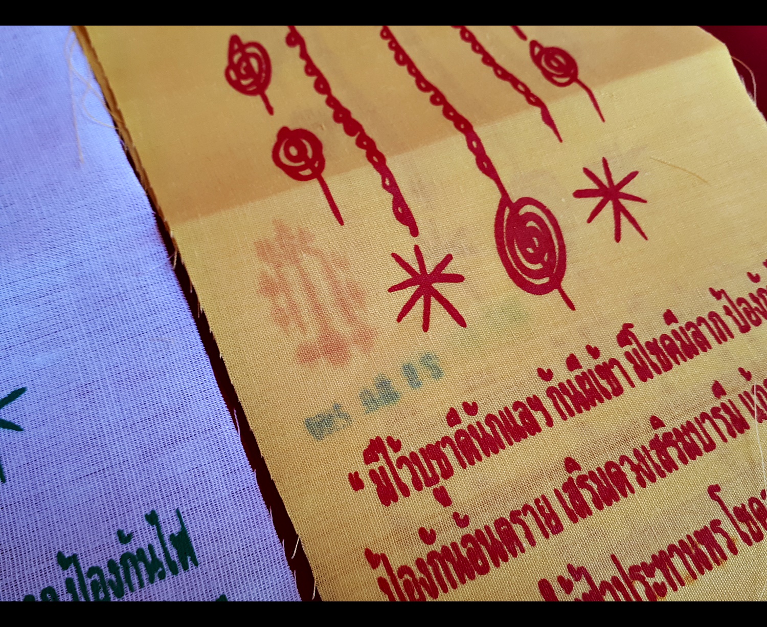 ผ้ายันต์ 1กา เซียนแปะโรงสี อาจารย์โง้วกิมโคย วัดศาลเจ้า ปลุกเสก 16 พิธี