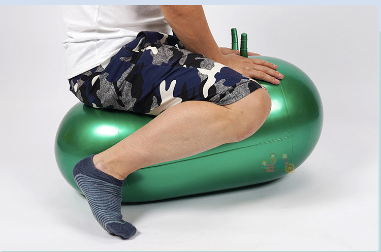 ทรงถั่ว ลูกบอลกายภาพบำบัด ฝึกการทรงตัว Peanut Ball with Pump