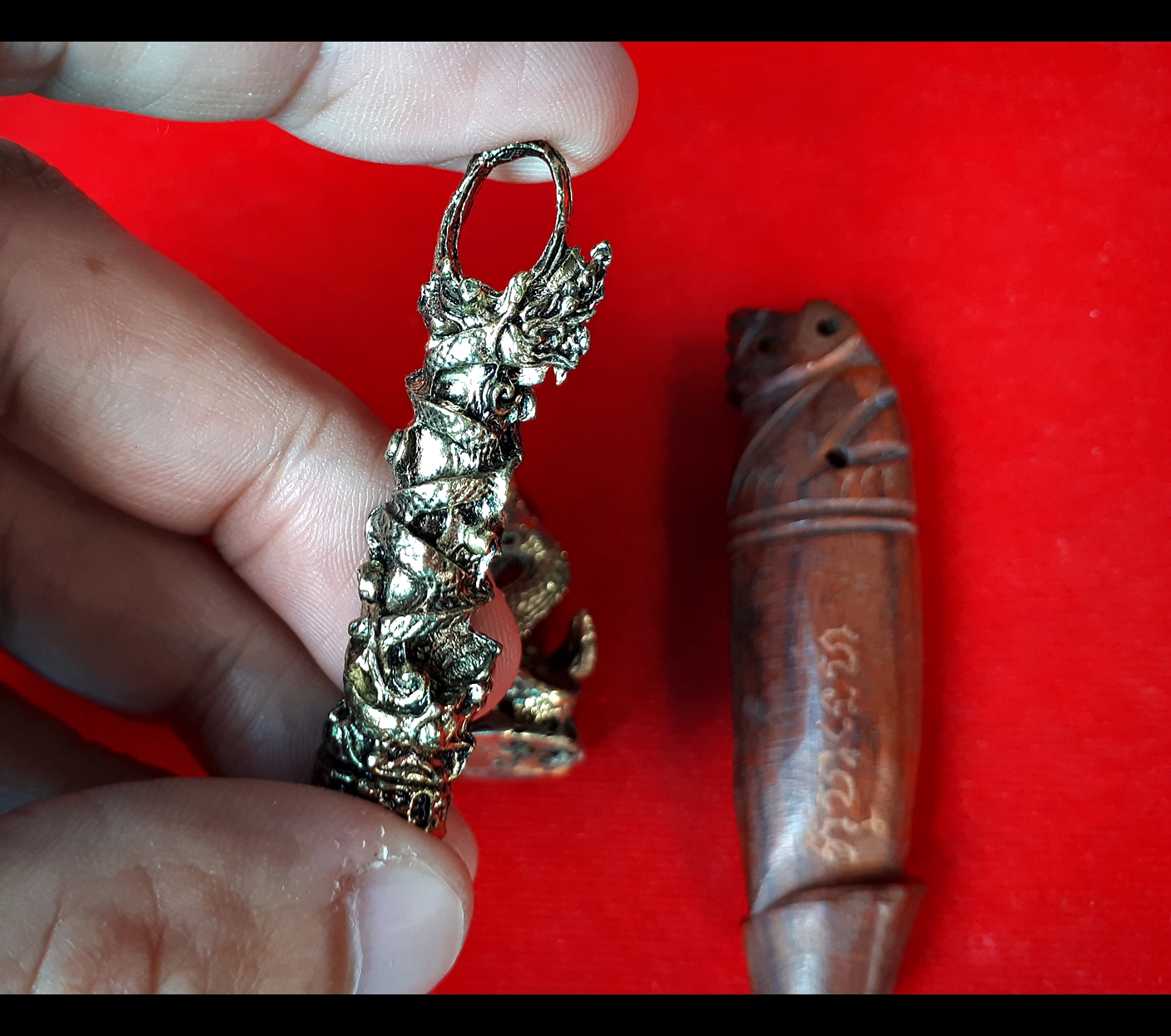 ตะกรุด พญานาคราชคำรณ ปี2561 #รับประกันแท้ - หลวงพ่อหนุน วัดพุทธโมกข์