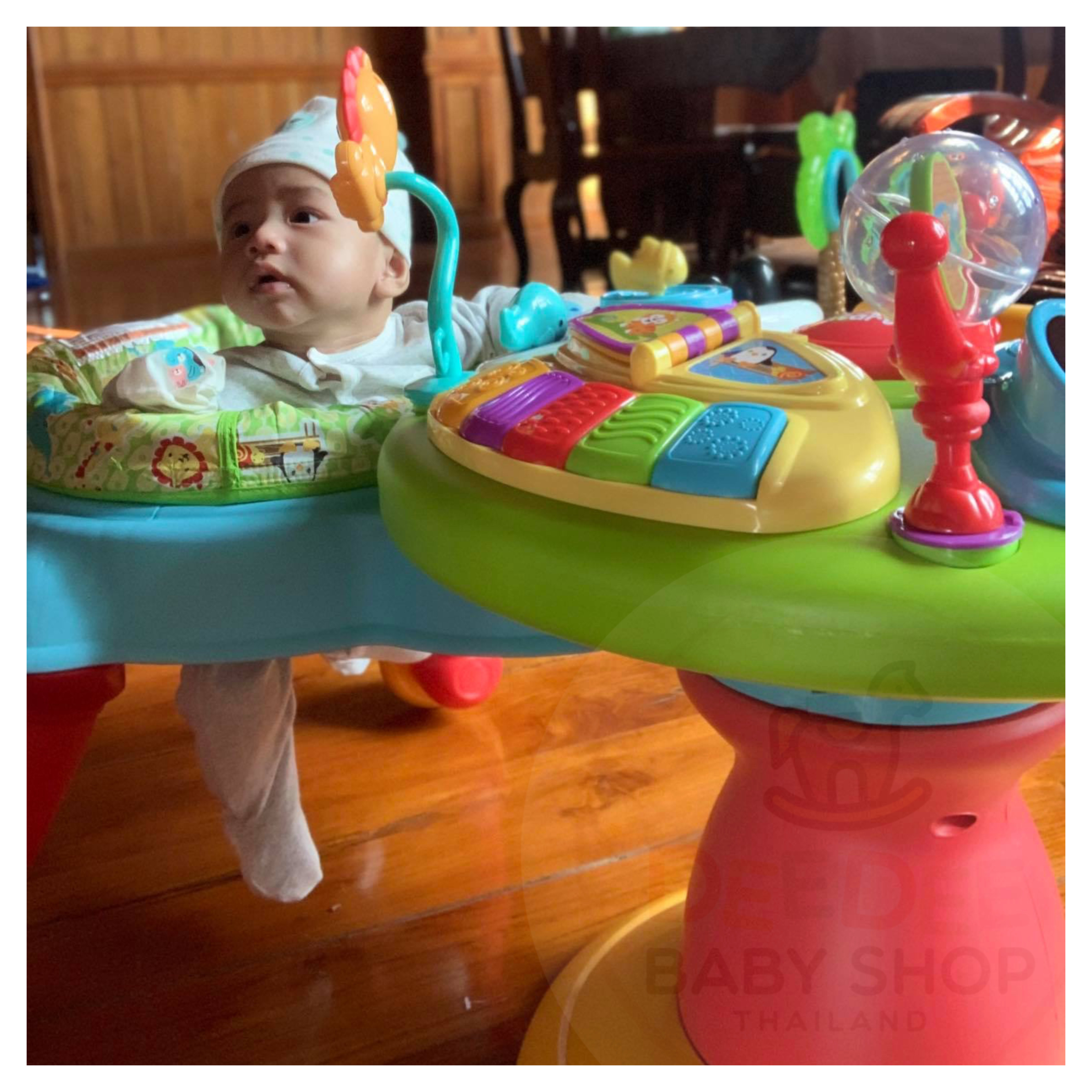 โต๊ะกิจกรรมเสริมพัฒนาการ Bright Starts Around We Go Zippity Zoo 3-in-1 (AWG)