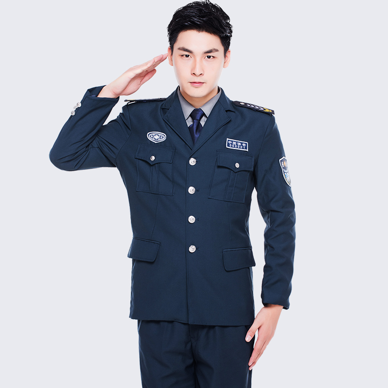 ชุดพนักงานรักษาความปลอดภัย รปภ ผู้ควบคุมรปภ L6308002 ดำ กรมท่า S-4XL