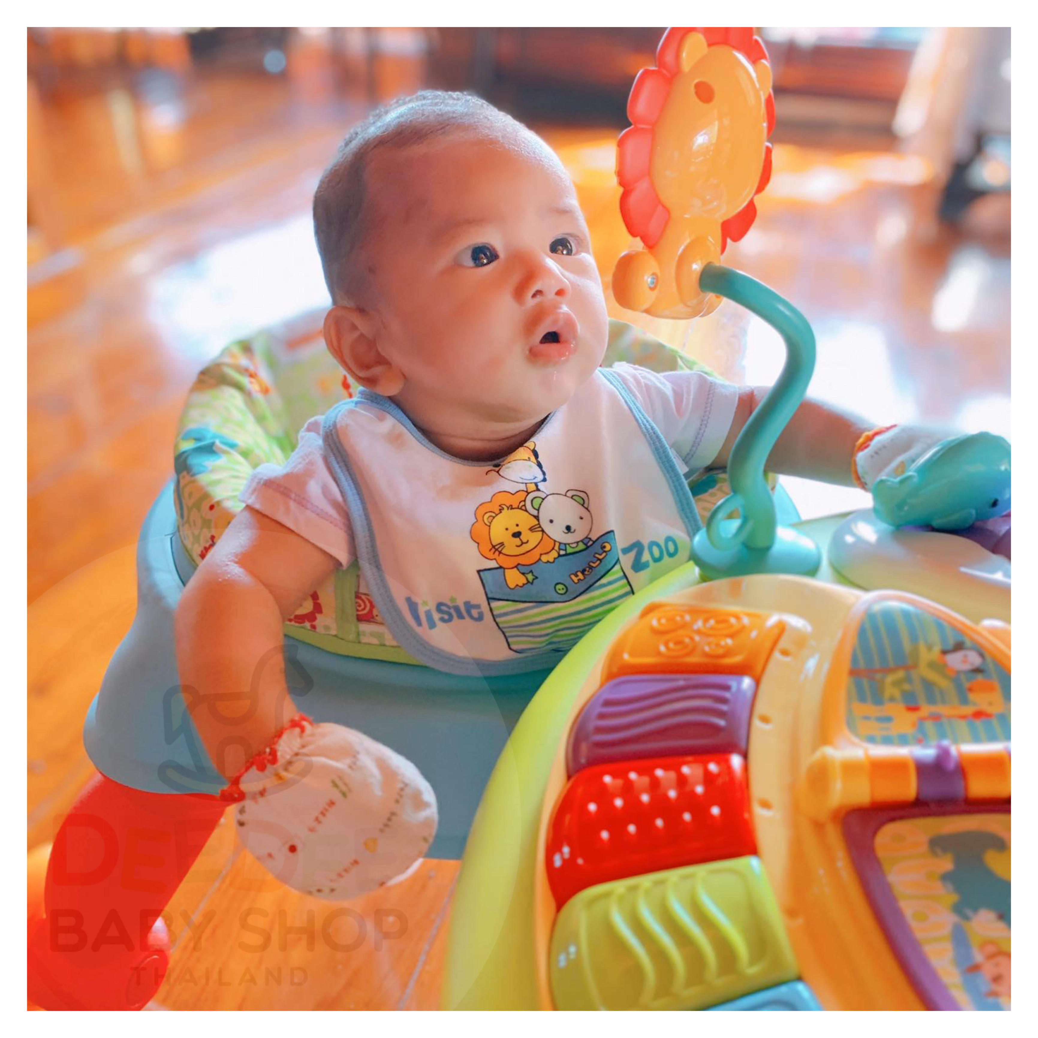 โต๊ะกิจกรรมเสริมพัฒนาการ Bright Starts Around We Go Zippity Zoo 3-in-1 (AWG)