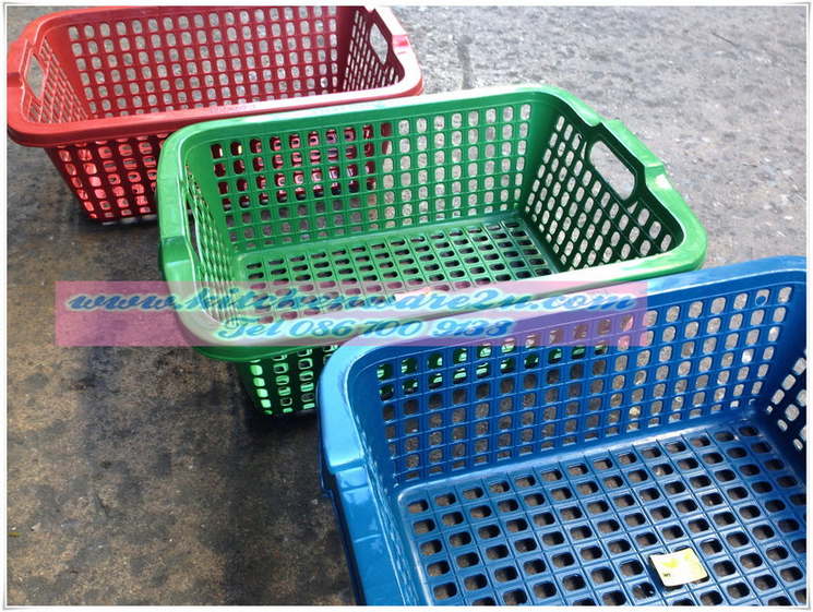 P06801 ตะแกรงใส่ผ้าหูจับ (47*35*16 cm) No.073 JN (ราคาส่งต่อ 1 โหล : 12 ใบ)
