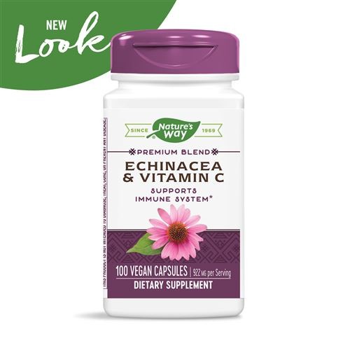 วิตามินเสริมภูมิคุ้มกันสำหรับเด็กโตและผู้ใหญ่ Nature's Way Premium Blend Echinacea & Vitamin C