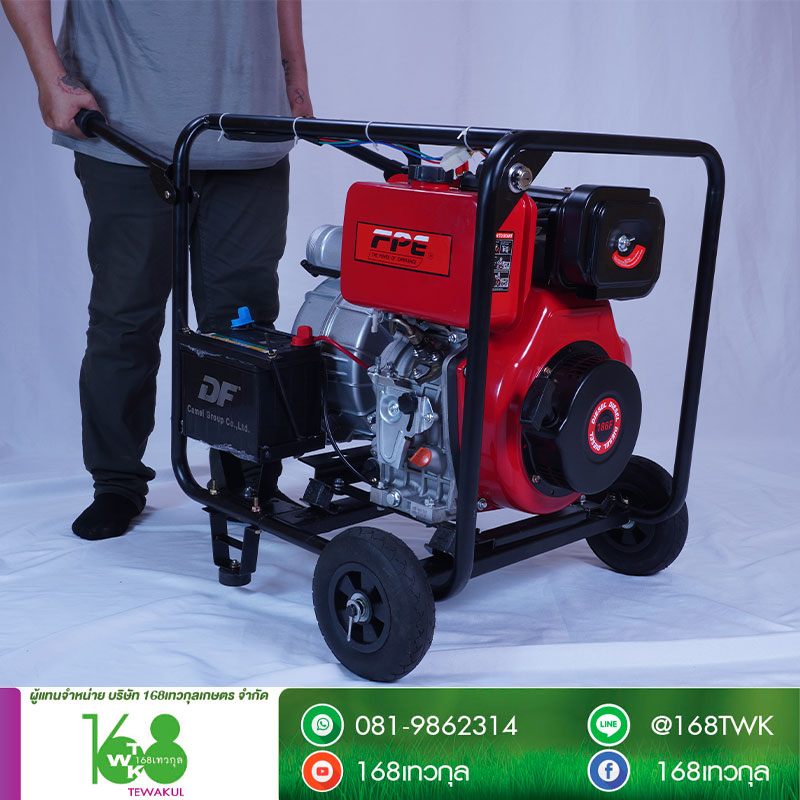 เครื่องดูดโคลนดีเซลโฟร์ปั๊ม 10 แรง รุ่น WP305B(E)