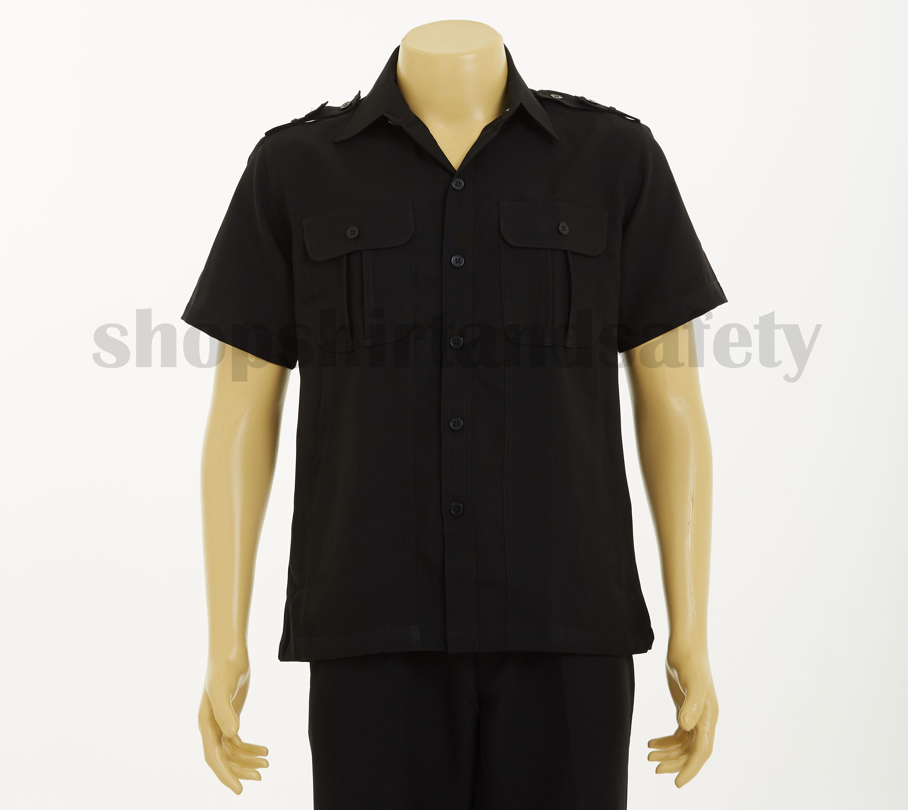 เสื้อซาฟารีสีดำ(เฉพาะเสื้อ)
