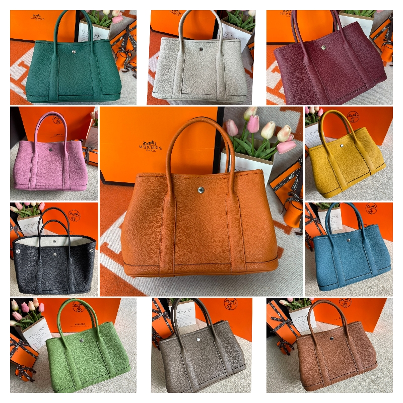 กระเป่า hm garden party togo leather 30 cm มีหลายสี