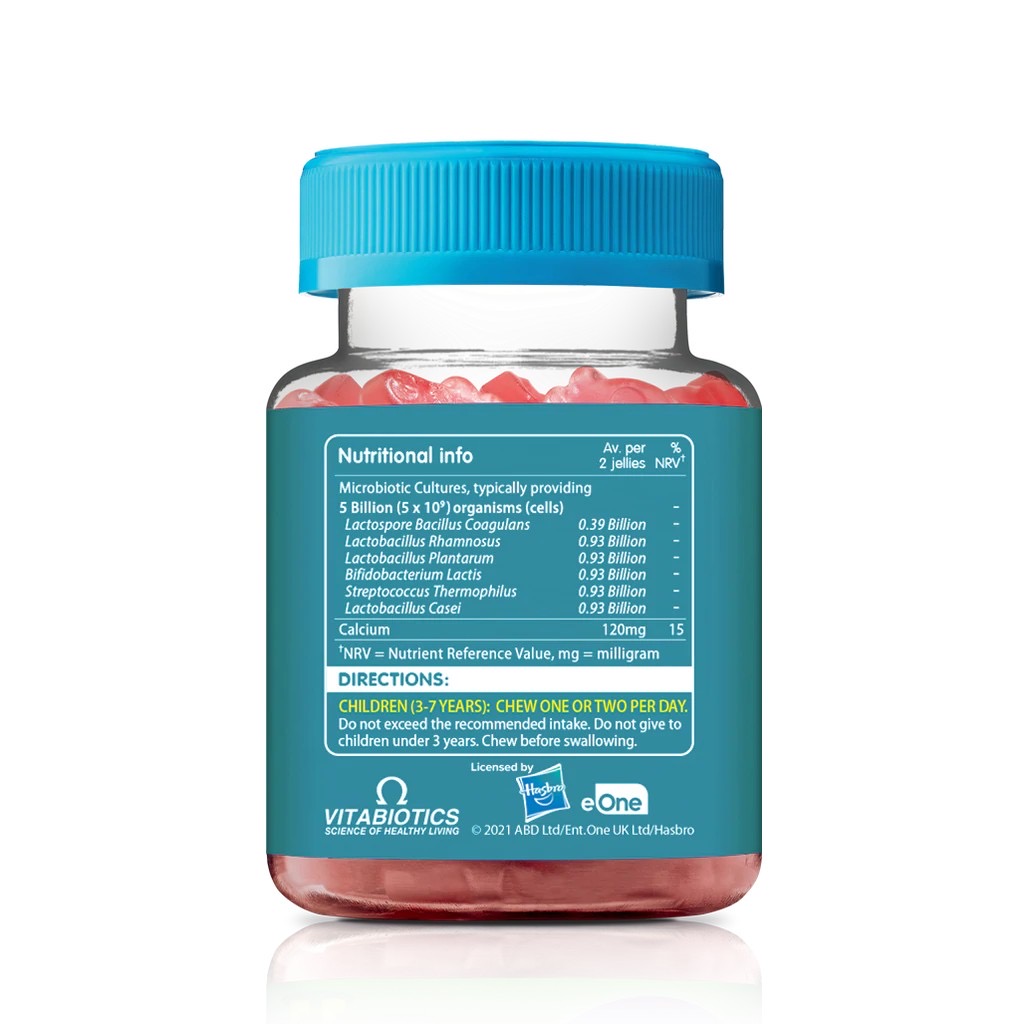 วิตามินโพรไบโอติกชนิดกัมมี่สำหรับเด็ก Vitabiotics Wellkid Peppa Pig Pro-tummy with Calcium