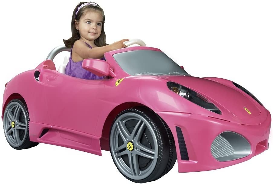 รถแบตเตอรี่สำหรับเด็ก Feber Ferrari F430 6-Volt Battery Powered Ride-On (Pink)