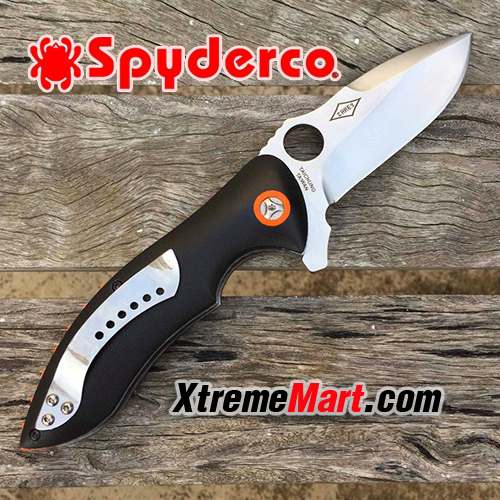 มีดพับ Spyderco C187GP Folding Knife Satinless Steel Blade G10 Handle ระบบบอลแบริ่ง