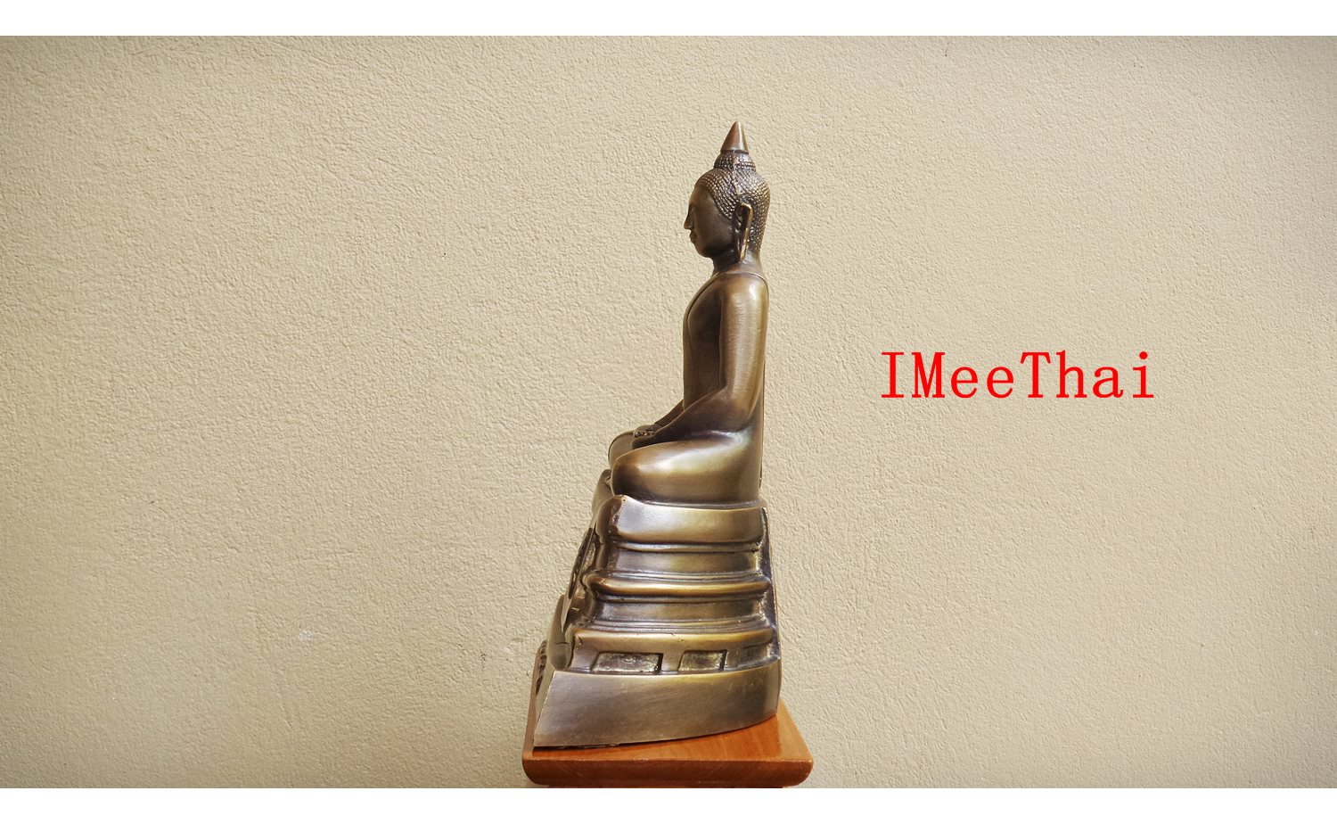 หลวงพ่อโสธร หน้าตัก 5 นิ้ว ฐาน 7 นิ้ว เนื้อโลหะทองเหลืองรมดำ