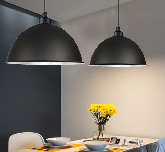 โคมไฟห้อยเพดาน สีดำ สไตล์โมเดิร์น 30cm [SB-30]