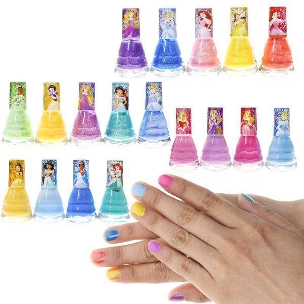 ชุดสีทาเล็บปลอดสารพิษสำหรับเด็ก TownleyGirl Disney Princess 18-Pack Nail Set