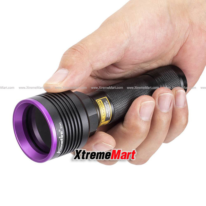 ไฟฉาย UV Alonefire SV41 15W เเสงสีม่วง ไฟฉายBlack Light ไฟฉายตรวจฉี่ ไฟฉายตรวจธนบัตร ไฟฉายส่องหาคราบเลือด