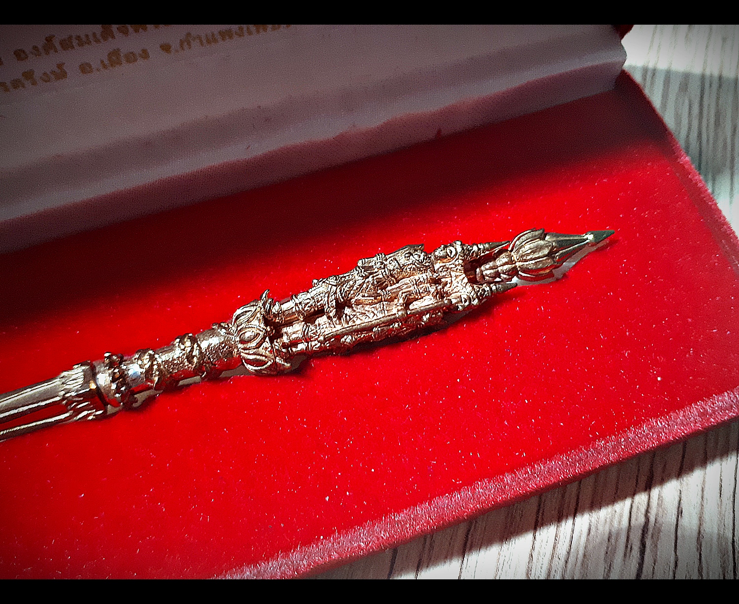 พระขรรค์โสฬส ศรีสรรเพชญ์ ที่๑ (ด้ามท้าวมหาราช ทั้ง4องค์ ท้าวจตุโลกบาล) (เข้าพิธีปลุกเสกมีดหมอเพชราวุธ วัดท่าขนุน ปี2558) #รับประกันแท้