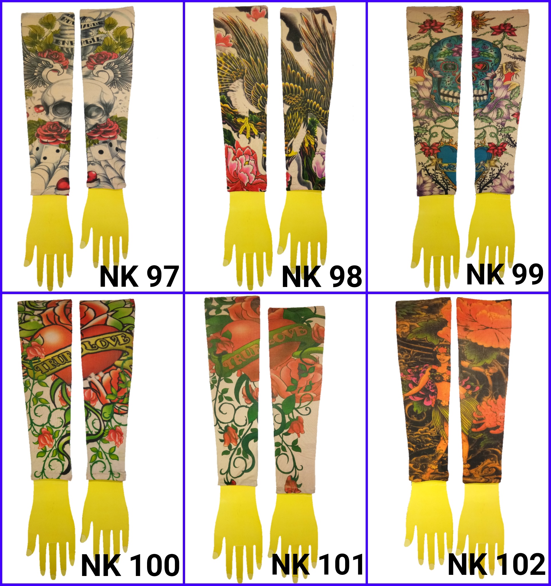 ปลอกแขนลายสัก ปลอกแขนลายแทททู ปลอกแขนมีลาย