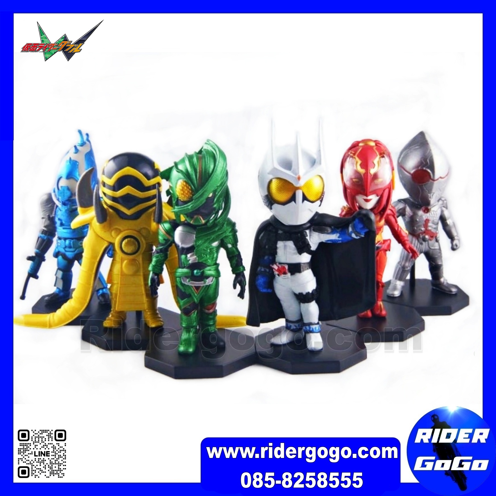 Banpresto WCF Masked Rider Double Eternal Dopant เซ็ต 6 ตัว