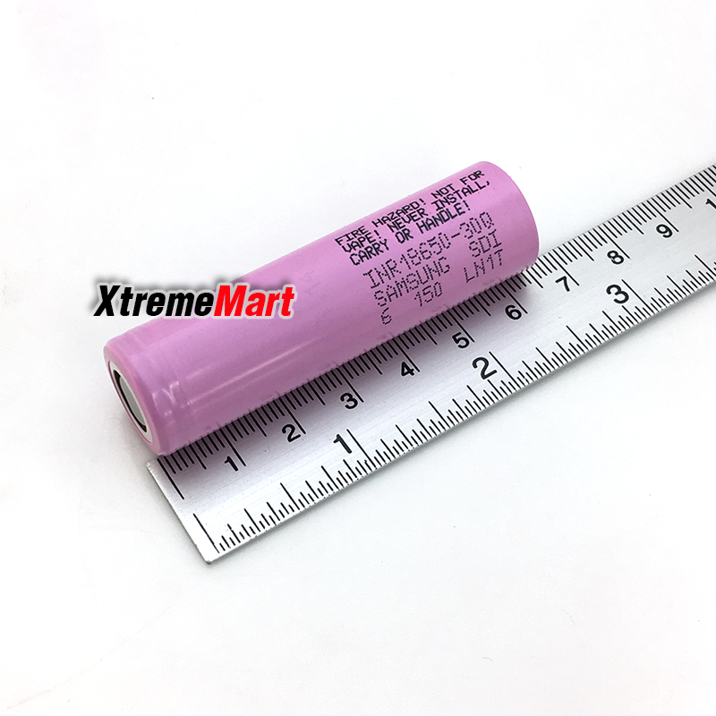 แบตเตอรี่ SAMSUNG INR18650-30Q 3.7V 18650 3000mAh high drain 20A battery