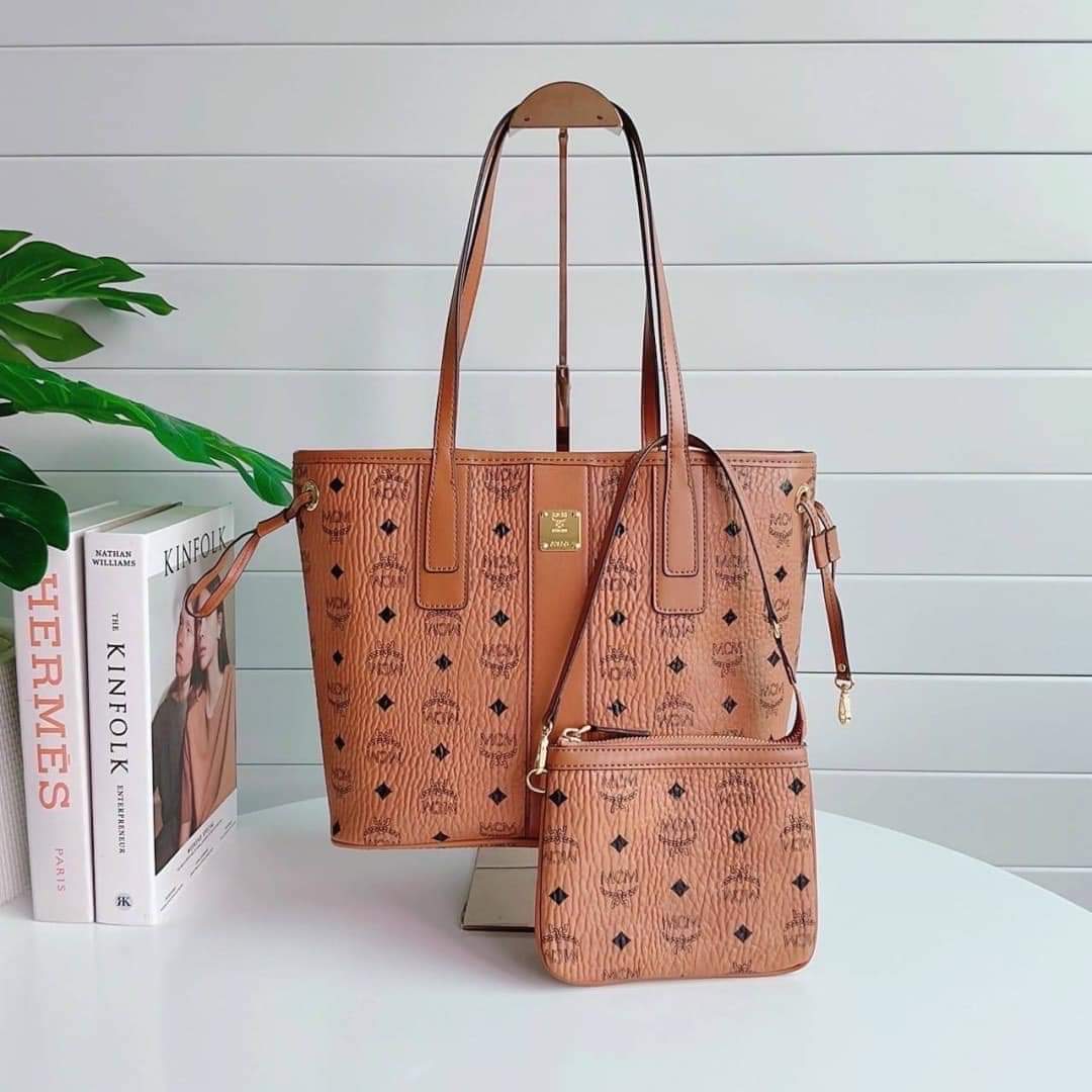 MCM Liz Small Visetos Monogram Tote Bag (แอดไลน์ก่อนสั่งซื้อ)