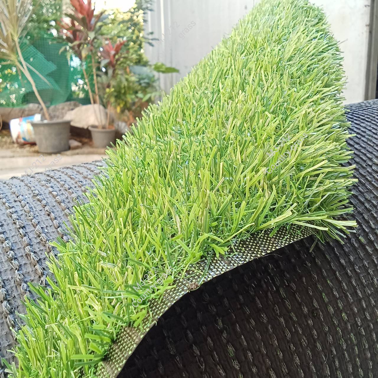 URBANO GRASS หญ้าเทียม 2 ซม. ราคาประหยัด สีเขียวล้วน หนา แน่น 15ฝีเข็ม สีธรรมชาติ สำหรับปูพื้น จัดสวน แต่งบ้าน