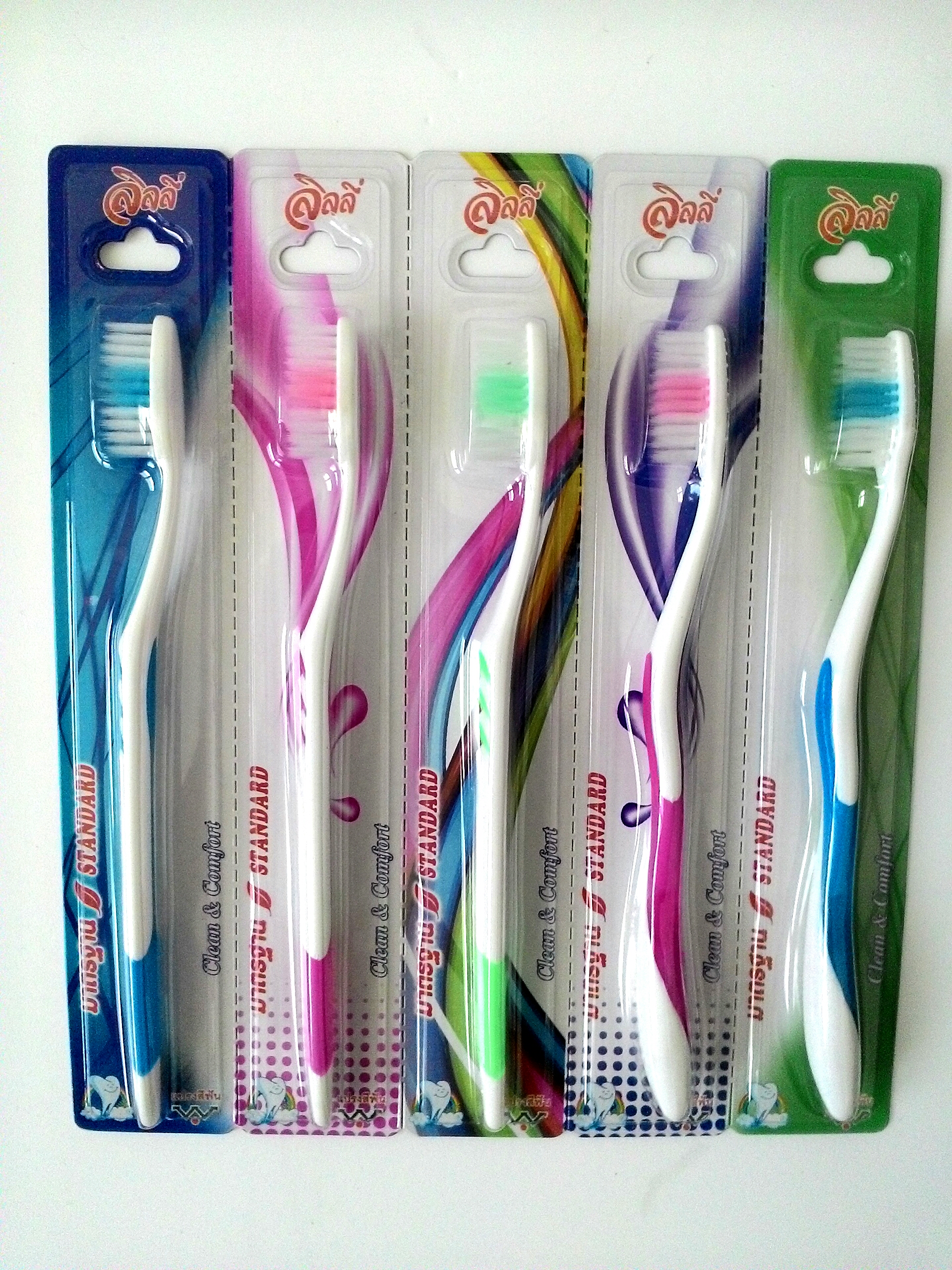 แปรงสีฟันลิลลี่แพค5ด้าม