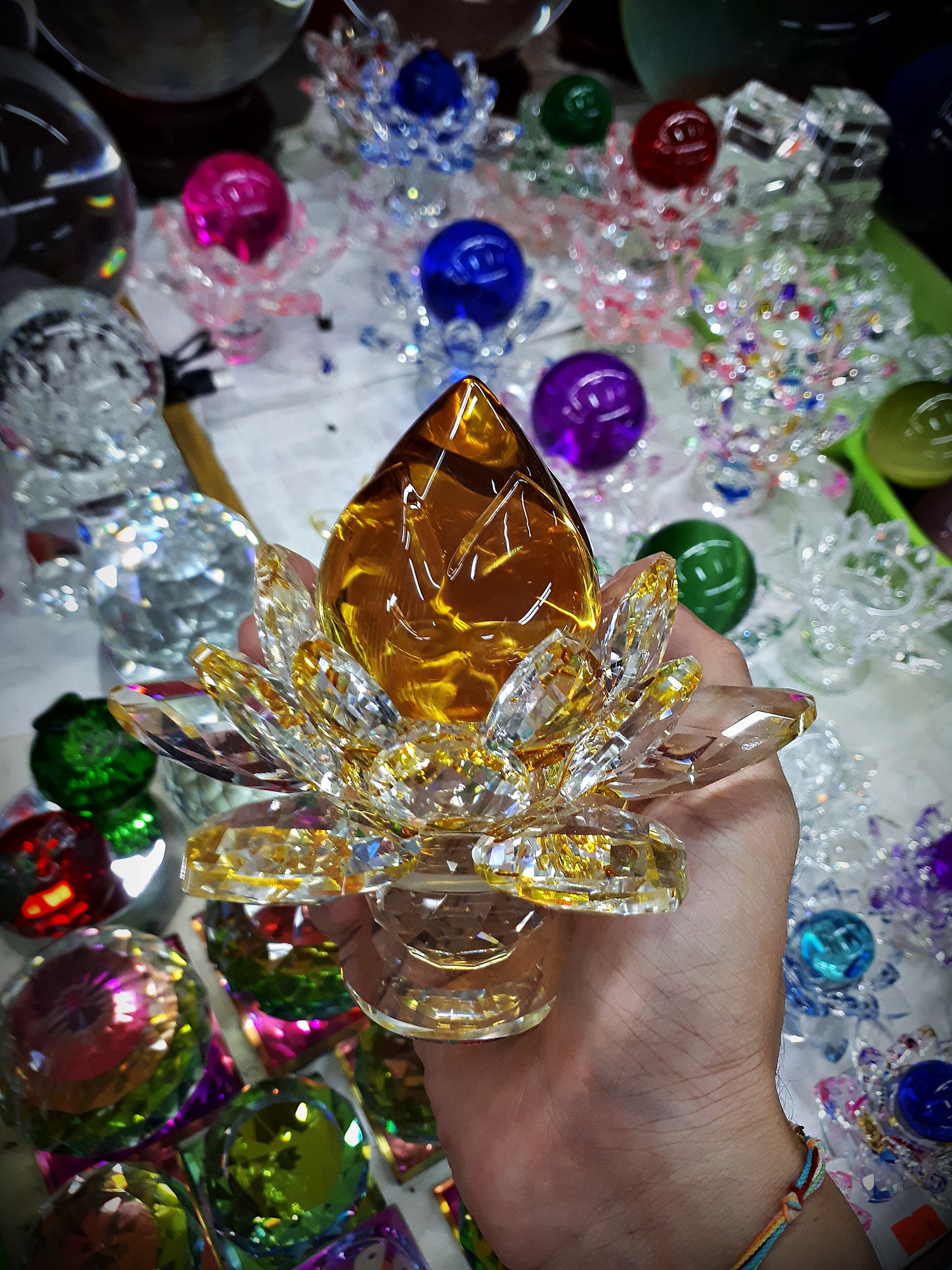 ลูกแก้ว ทรงดอกบัว ขนาด 6 ซม