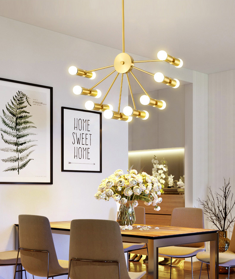 โคมไฟแขวนเพดานเหล็กสไตล์ Modern simplicity ทรงวงล้อชิงช้าสวรรค์ [MS8022]