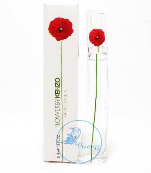 Kenzo Flower by Kenzo EDT 4 mL แบบแต้ม น้ำหอมเคนโซ ดอกไม้แดง หอมสไตล์สบายๆ น่าคลอเคลีย น่าอยู่ใกล้ด้วยนานๆ