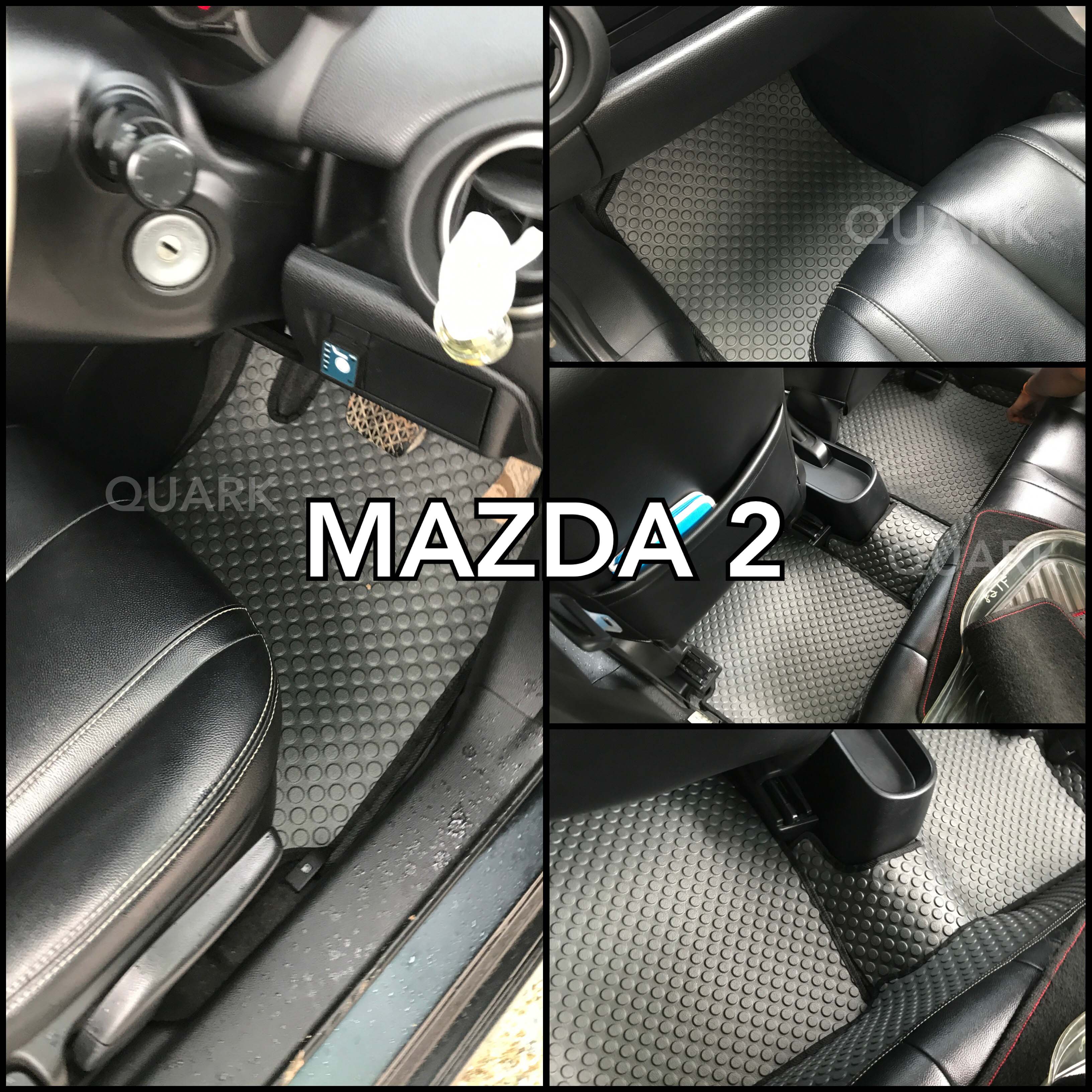 พรมกระดุม MAZDA 2 มาสด้า 2 Elegance เข้ารูป ตรงรุ่น เต็มคัน
