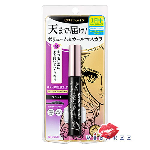 (ม่วงเข้ม Volume Up #Black) Kiss Me Heroine Make Volume Up Mascara Super Waterproof #Black มาสคาร่าสีดำ สูตรเพื่อขนตาหนาและงอน กันน้ำแบบ super