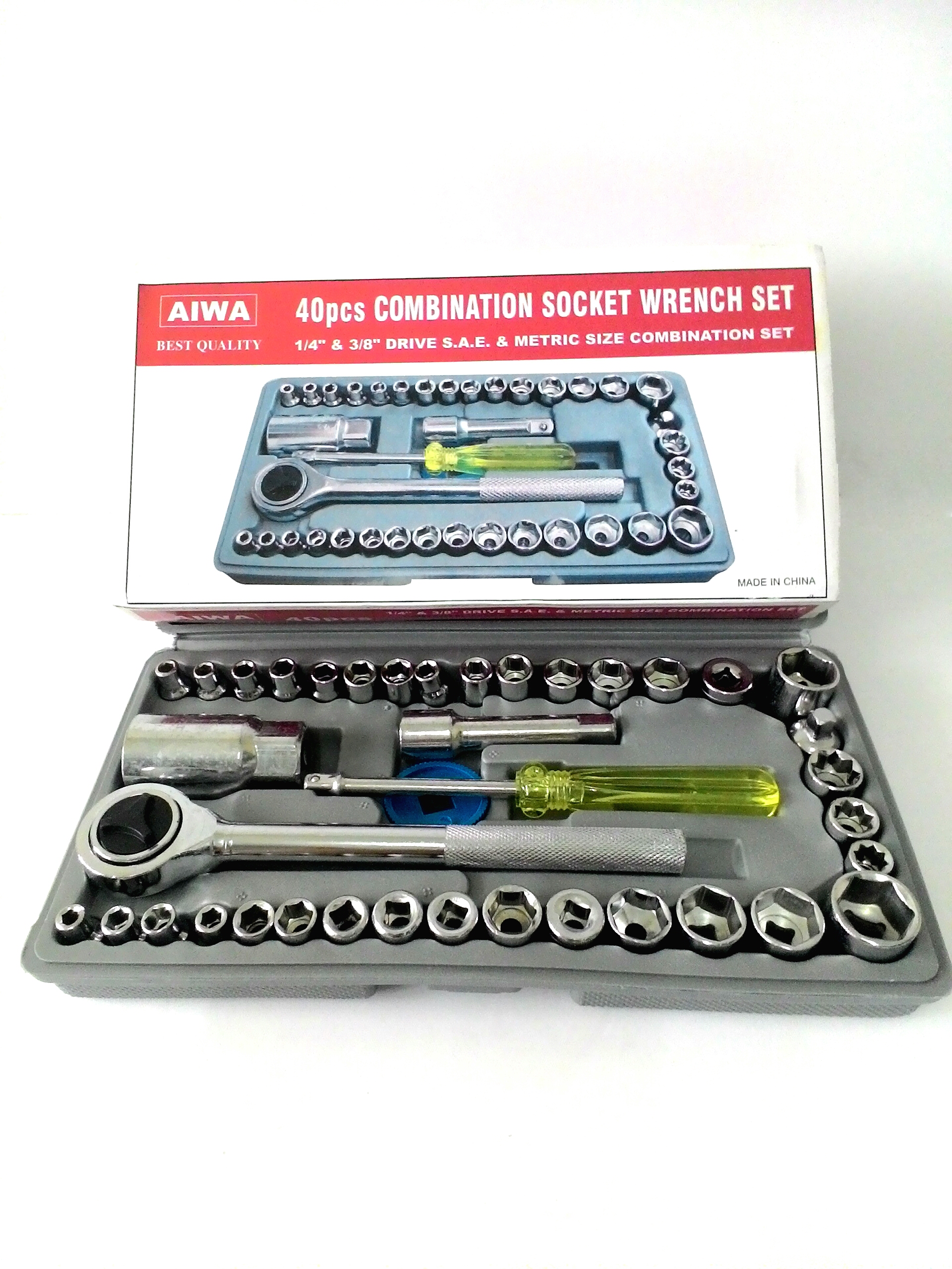 ชุดเครื่องมือบล๊อคอเนกประสงค์AIWA 40 ชิ้น