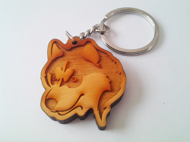 พวงกุญแจ หมาไซบีเรียน ฮัสกี้ แบบ 2