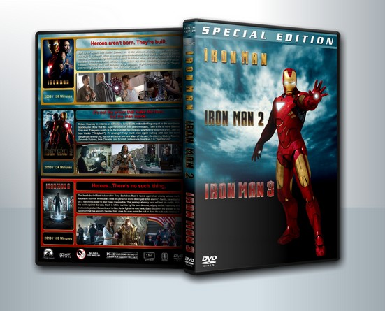 IRON MAN ไอรอนแมน มหาประลัยคนเกราะเหล็ก 1 - 2 - 3 ( 3 DVD )